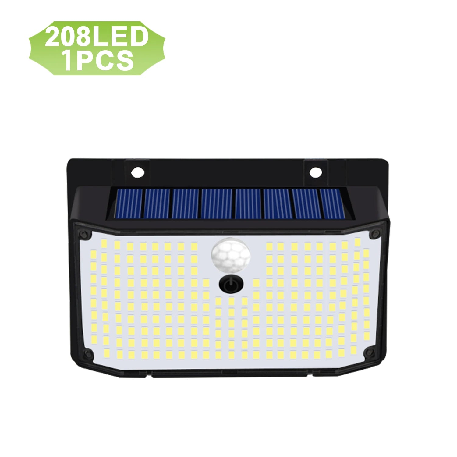 Applique Murale Solaire à 158 LED avec Détecteur de Mouvement, Imperméable et Sans Fil, Éclairage d'Extérieur, 3 Modes de Sécurité, Idéal pour un Jardin, une Clôture, une Cour, un Garage