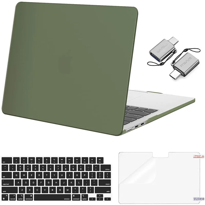 Étui pour ordinateur portable 2020 2024 2023 MacBook Air 13 15 16 Pro 14 pouces M4 M3 M2 M1 A3112 A3185 A3401 A2918 A3240 A3113 A2681