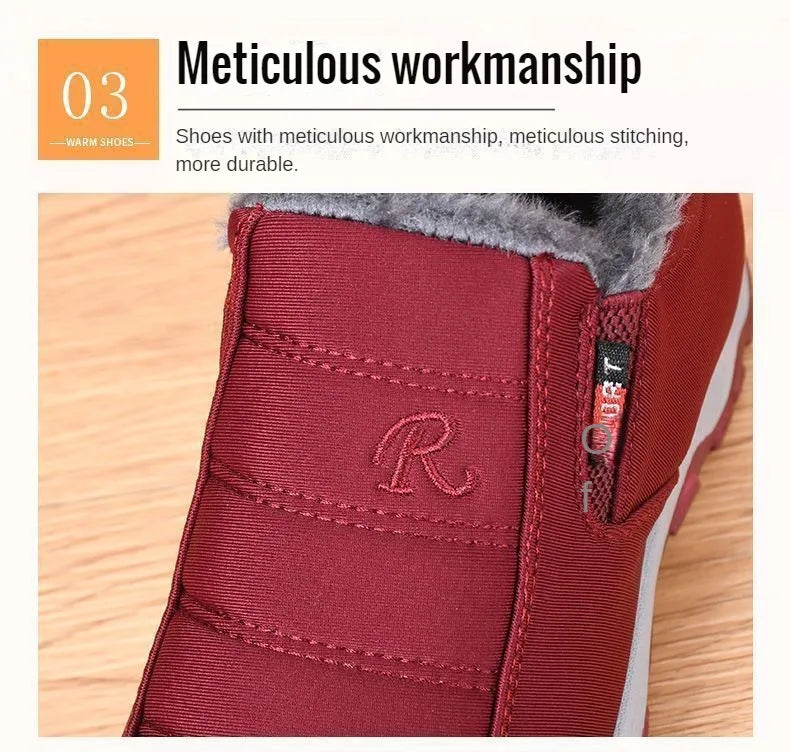 Chaussures pour hommes automne hiver décontracté coton chaud résistant à l'usure semelle épaisse abordable livraison gratuite