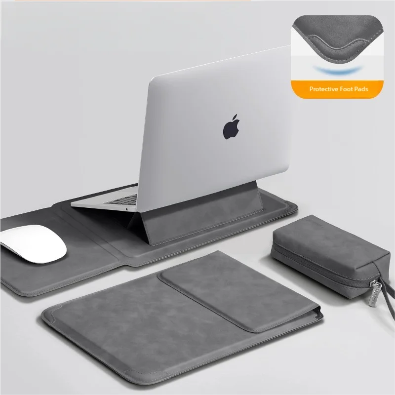 Housse pour ordinateur portable 13 14 15 15.6 16 pouces pour Huawei HP DELL sac pour Macbook Air Pro 13 13.6 M4 étui pour ordinateur portable avec support hommes femmes