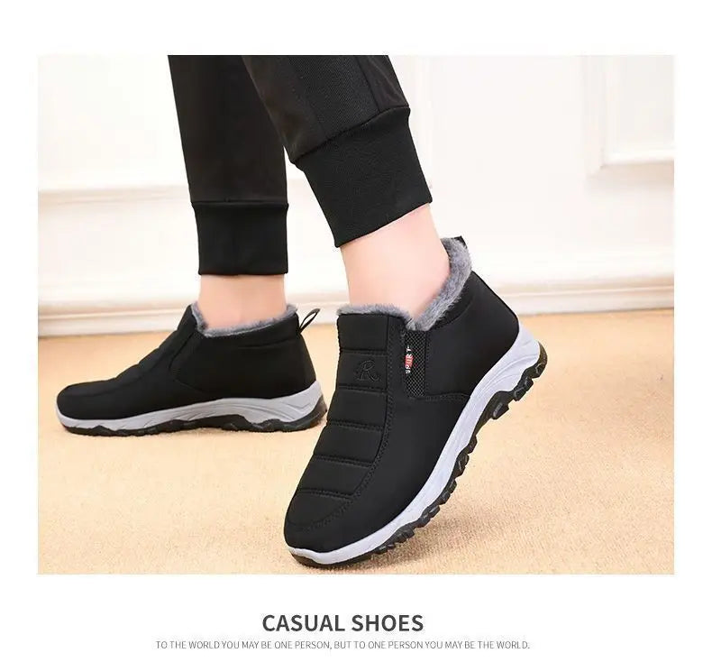 Chaussures pour hommes automne hiver décontracté coton chaud résistant à l'usure semelle épaisse abordable livraison gratuite