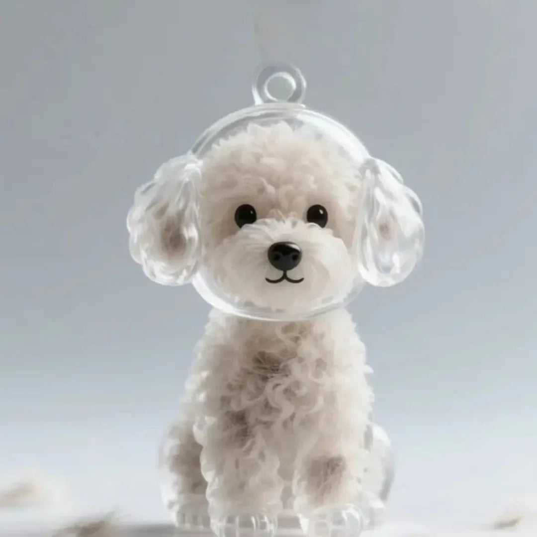 Pendentif de rangement de cheveux de chiens, mignon, pendentif de sac, Couple, porte-clés de voiture, bijoux, Collection Souvenir, cadeau de décoration, accessoires pour chiens