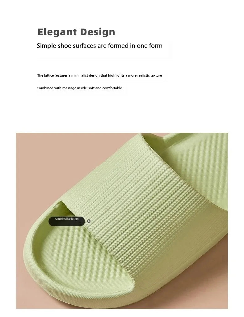 Chaussures de douche de massage à semelle souple pour hommes et femmes, pantoufles à la mode, imperméables, non ald, maison, loisirs, couples