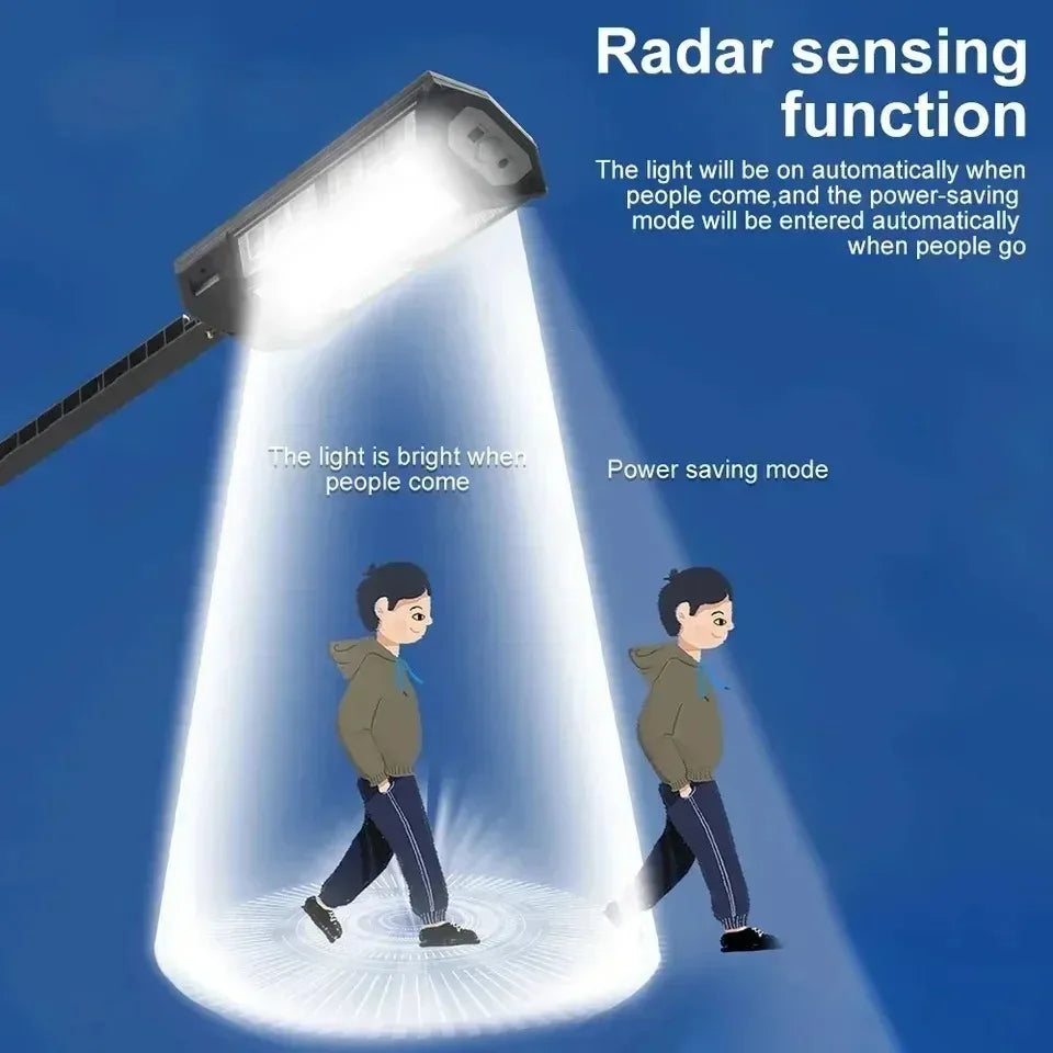15 000LM Irradiation 500 ㎡   Lumière solaire pour lumière du soleil extérieure capteur de mouvement IP65 étanche jardin rue mur lampe solaire externe