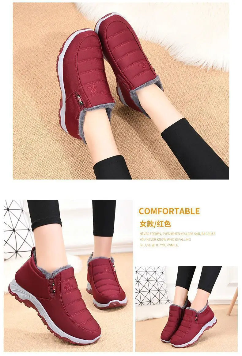 Chaussures pour hommes automne hiver décontracté coton chaud résistant à l'usure semelle épaisse abordable livraison gratuite