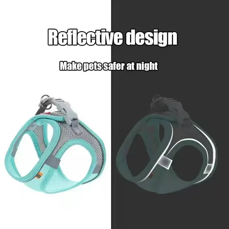 Accessoires pour chiens et chats, collier pour petits chiens, gilet de sécurité, corde de poitrine pour animaux de compagnie, couverture pour chiens, harnais respirant et réglable, fournitures, produits