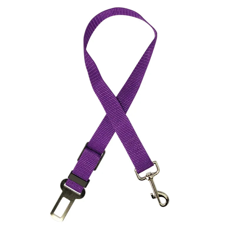 Accessoires réglables pour chiens, ceinture de sécurité pour animaux de compagnie, chat, chien, siège pour animaux de compagnie, harnais pour véhicule, Clip en plomb, levier de sécurité, colliers de Traction pour chien