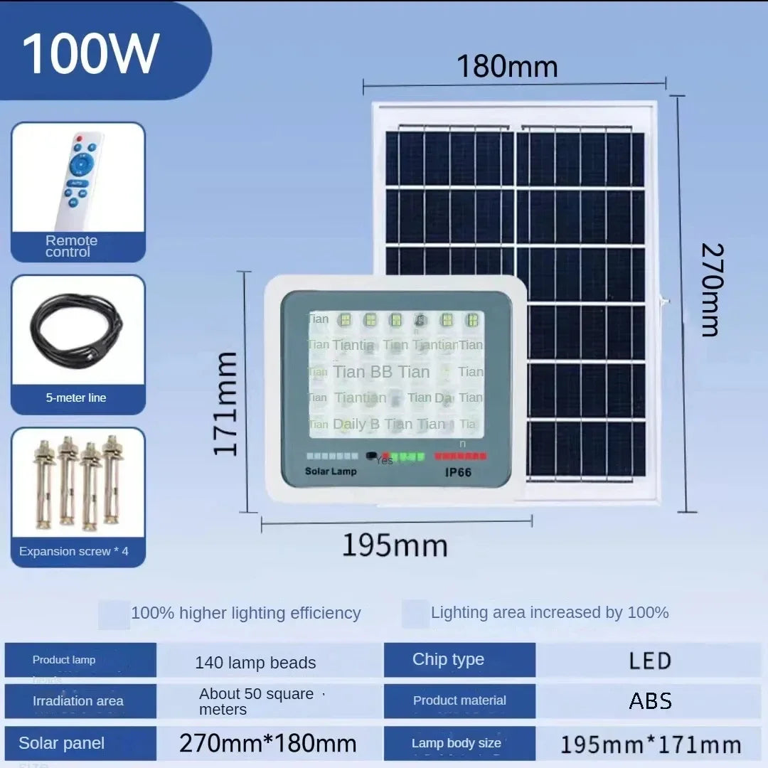 Lampe solaire à 96/140/216 LED pour éclairage de cour, lampadaire à induction, budgétaire étanche, ultra luminosité, haute puissance