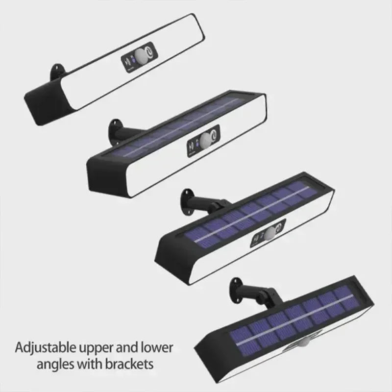 Applique Murale Solaire à LED pour l'Extérieur, Rechargeable, pour Cour, Jardin, Terrasse, Porte de Garage, Éclairage de Rue
