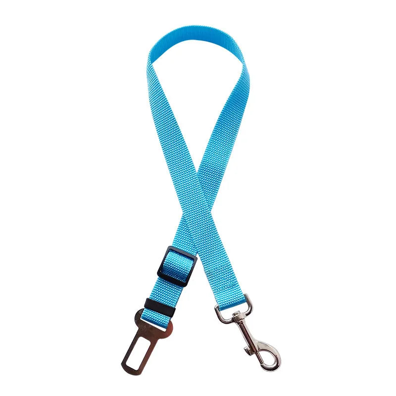 Accessoires réglables pour chiens, ceinture de sécurité pour animaux de compagnie, chat, chien, siège pour animaux de compagnie, harnais pour véhicule, Clip en plomb, levier de sécurité, colliers de Traction pour chien